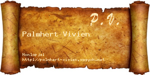 Palmhert Vivien névjegykártya